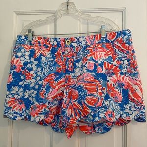 Lilly Pulitzer Buttercup shorts size 14